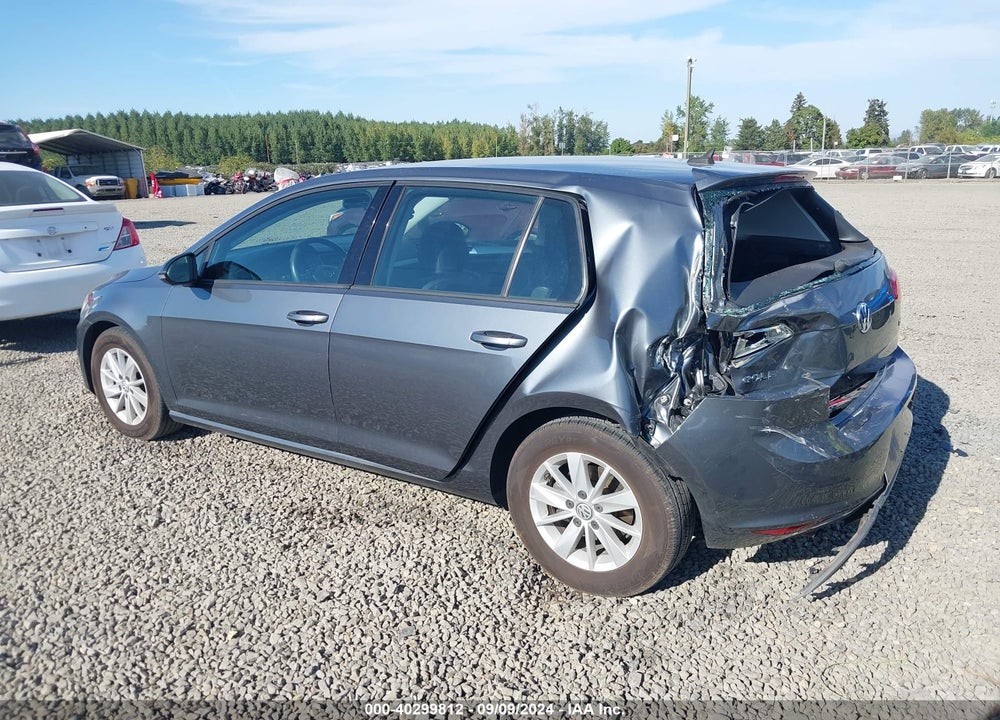 2015 VOLKSWAGEN GOLF TSI S 4-DOOR VIN: 3VW217AU2FM013738