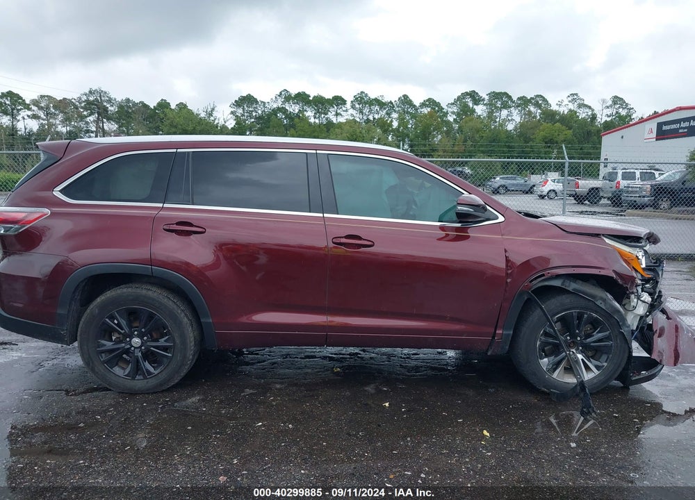 2015 TOYOTA HIGHLANDER XLE V6 VIN: 5TDKKRFH0FS053694