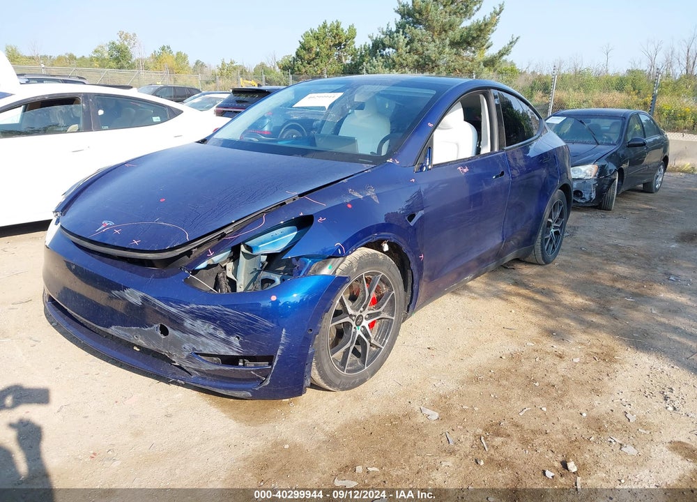 2021 TESLA MODEL Y PERFORMANCE DUAL MOTOR ALL-WHEEL DRIVE VIN: 5YJYGDEF9MF257166