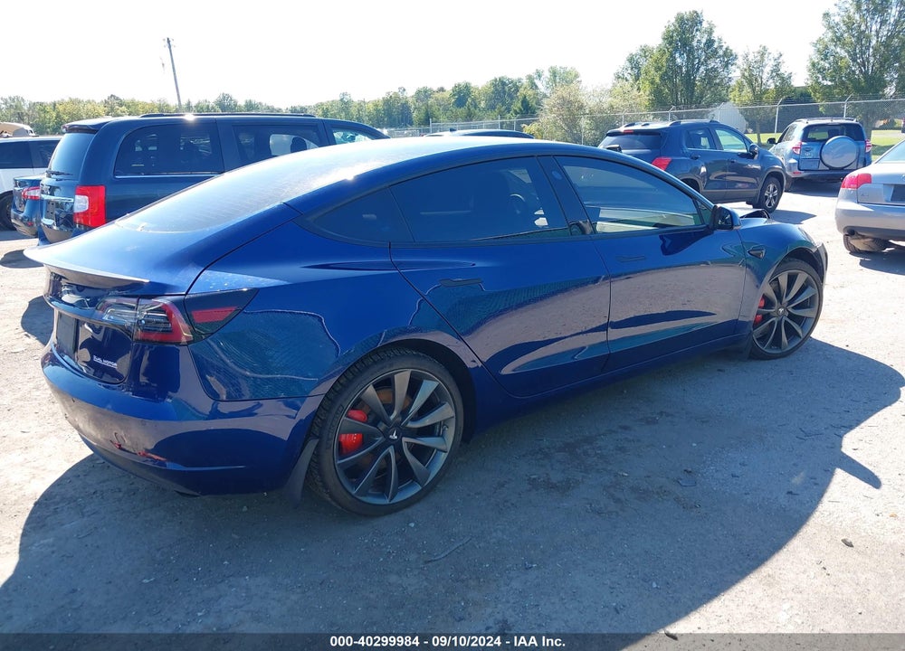 2022 TESLA MODEL 3 PERFORMANCE DUAL MOTOR ALL-WHEEL DRIVE VIN: 5YJ3E1EC7NF198978