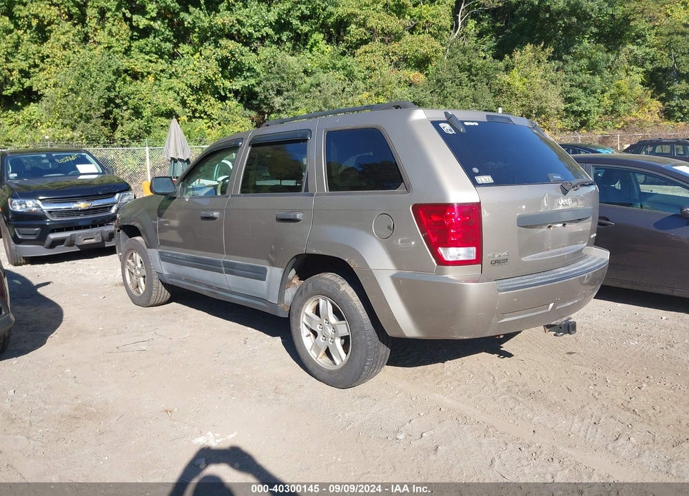 2005 JEEP GRAND CHEROKEE LAREDO VIN: 1J8GR48K05C602039
