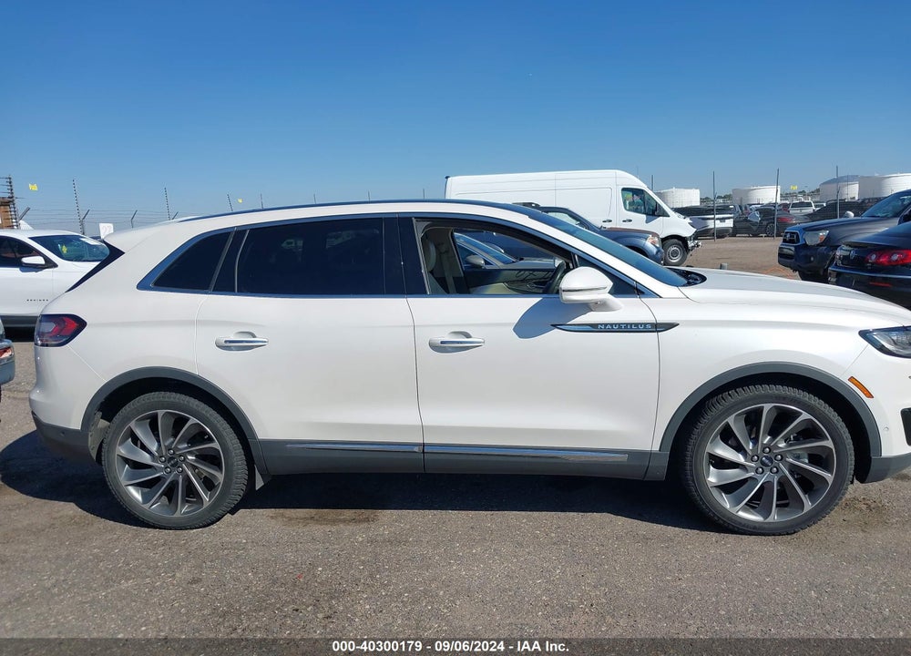 2019 LINCOLN NAUTILUS RESERVE VIN: 2LMPJ8L9XKBL41752