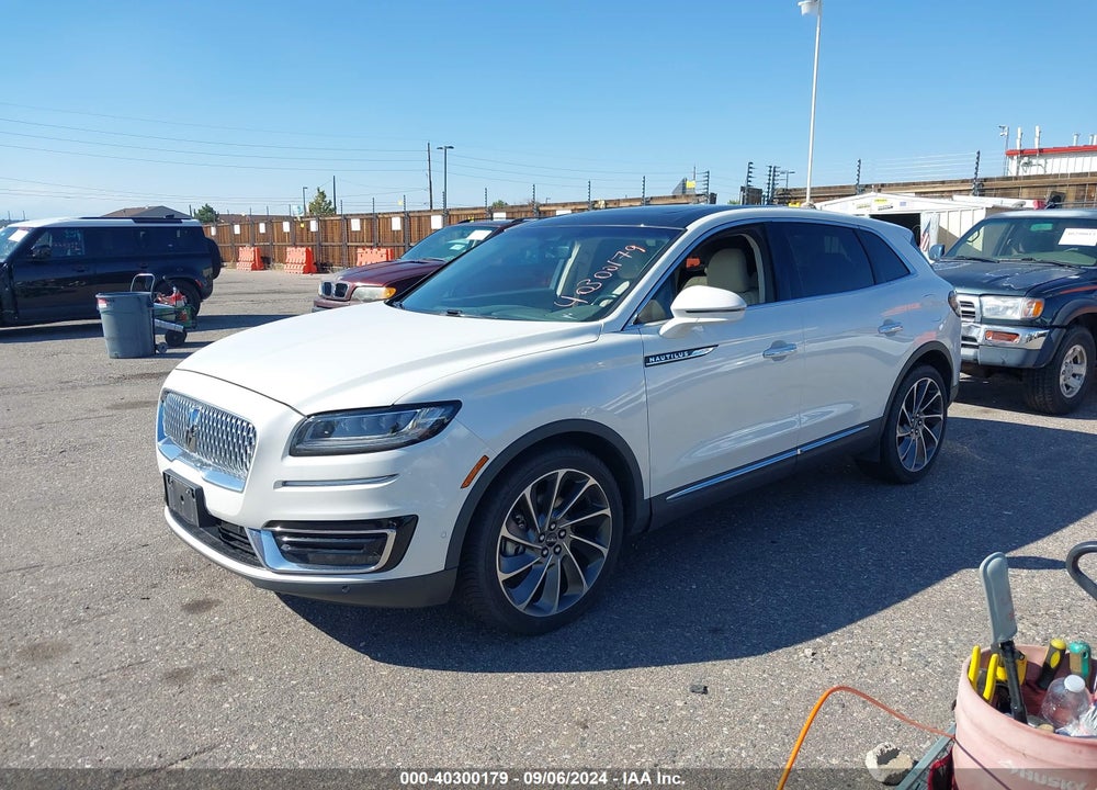 2019 LINCOLN NAUTILUS RESERVE VIN: 2LMPJ8L9XKBL41752
