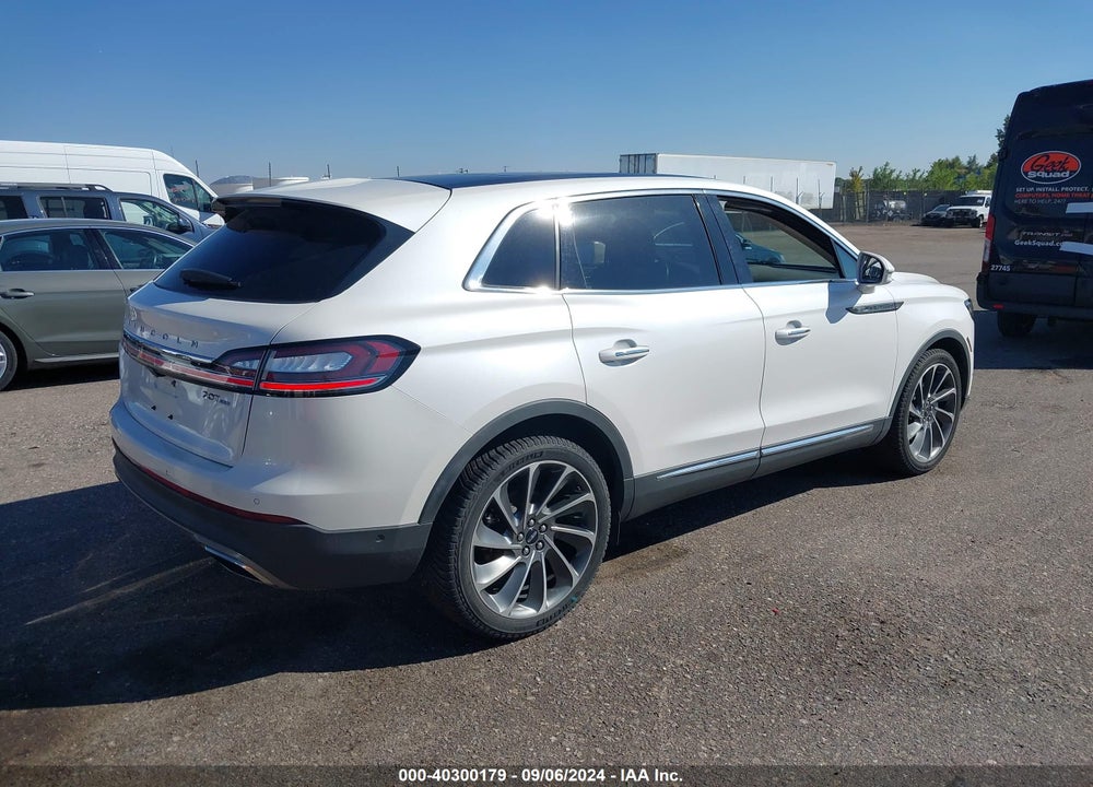 2019 LINCOLN NAUTILUS RESERVE VIN: 2LMPJ8L9XKBL41752