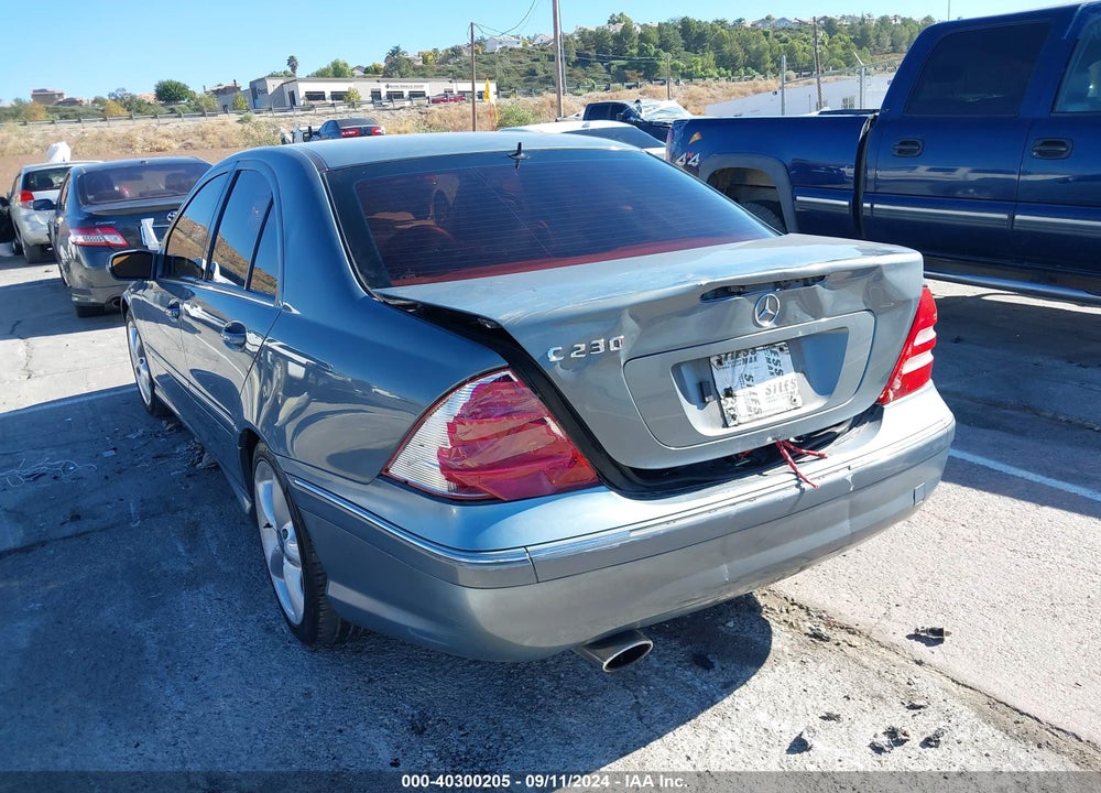 2006 MERCEDES-BENZ C 230 SPORT VIN: WDBRF52H76A900885