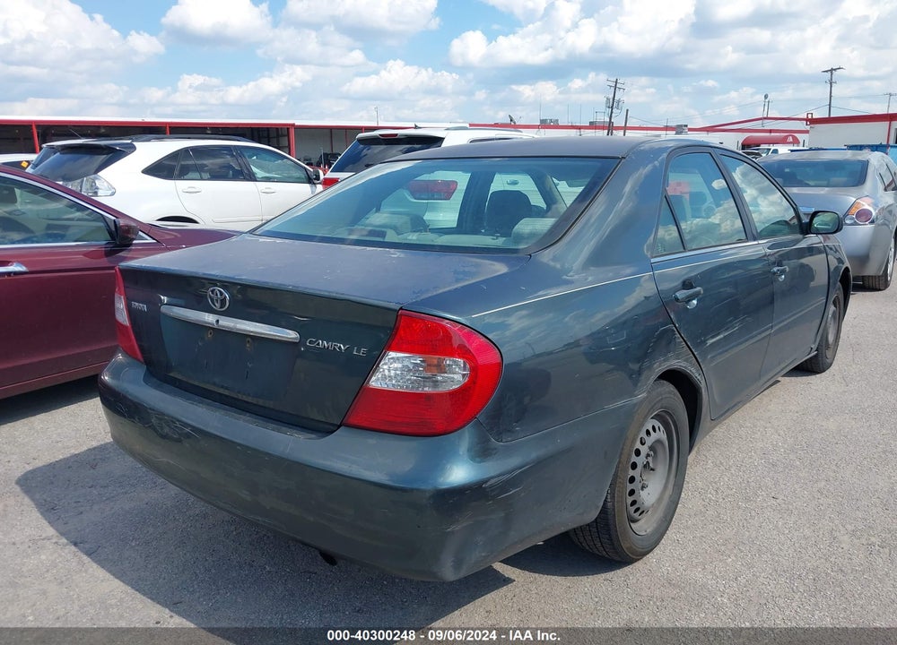 2002 TOYOTA CAMRY LE VIN: 4T1BE32K12U591439