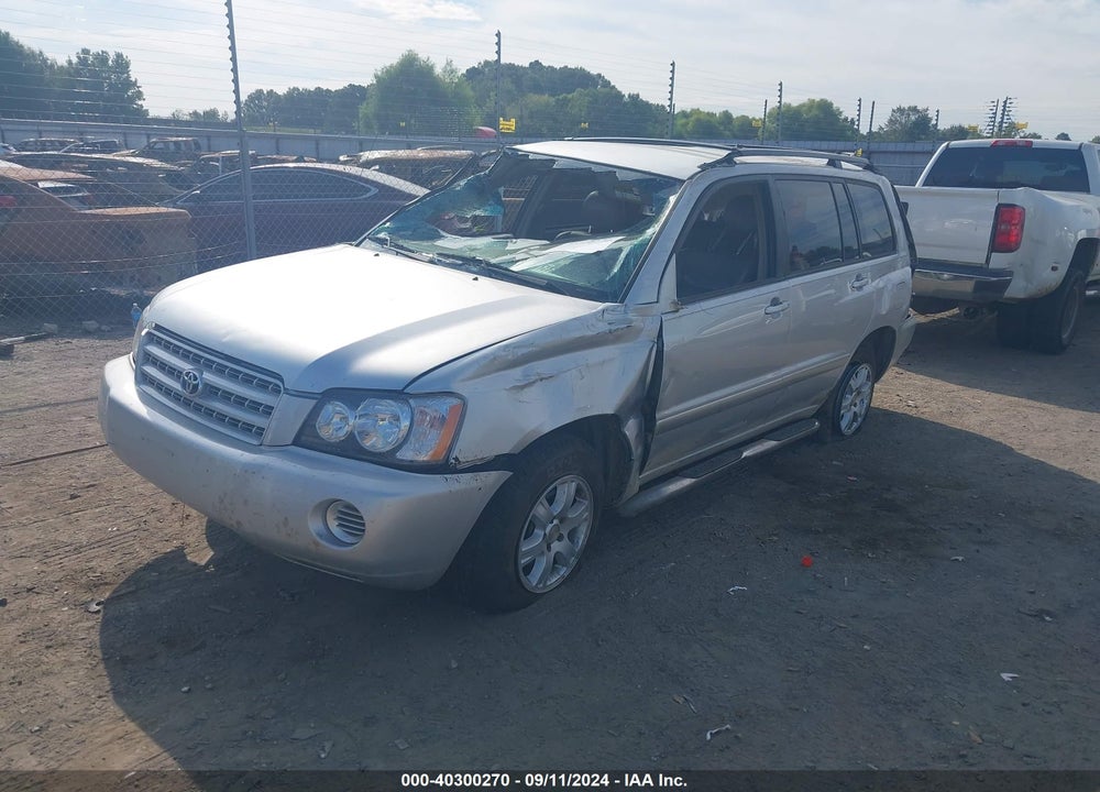 2003 TOYOTA HIGHLANDER V6 VIN: JTEGF21A220070369
