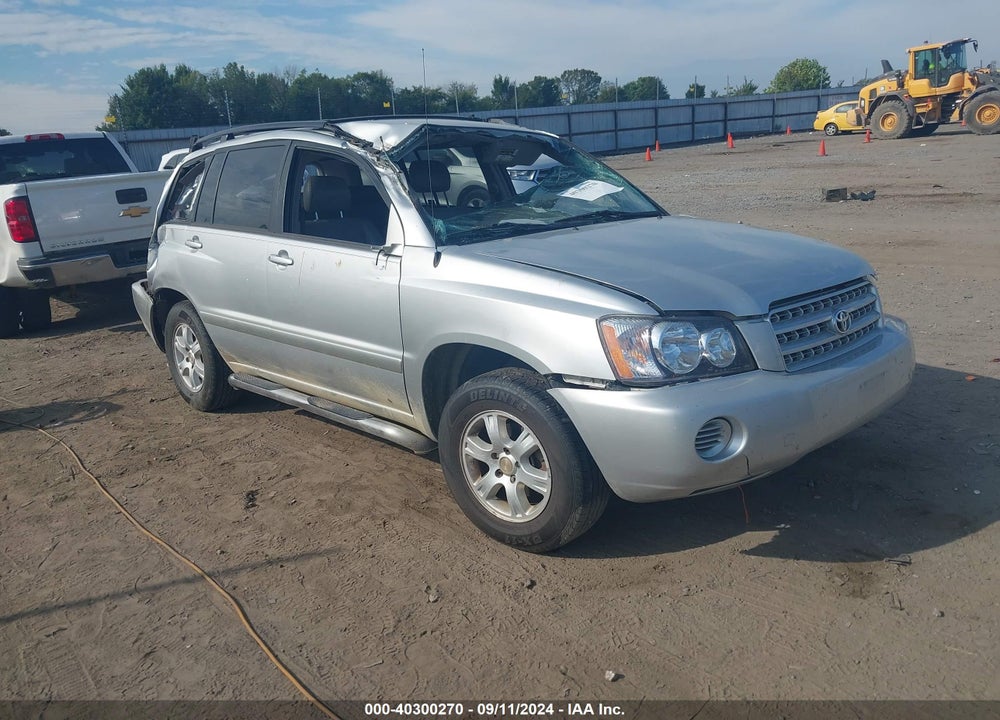 2003 TOYOTA HIGHLANDER V6 VIN: JTEGF21A220070369