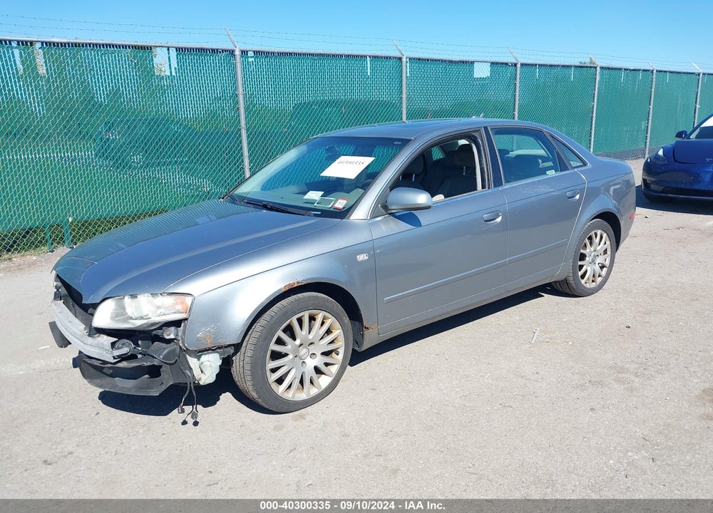 2006 AUDI A4 2.0T VIN: WAUAF78E66A170648