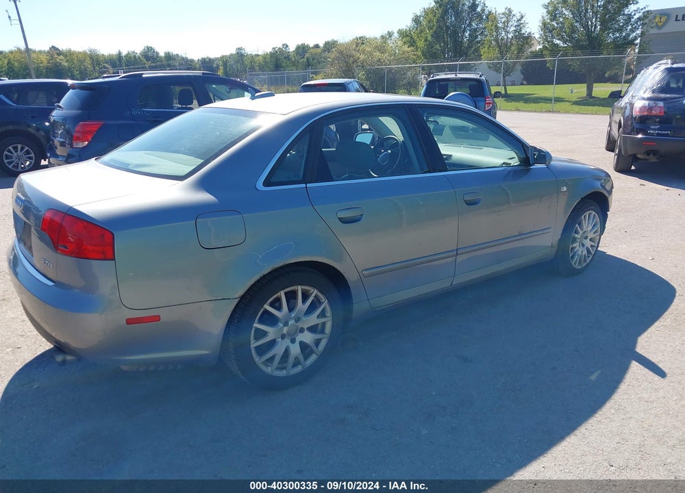 2006 AUDI A4 2.0T VIN: WAUAF78E66A170648