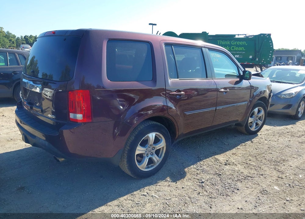 2015 HONDA PILOT EX-L VIN: 5FNYF4H59FB003322