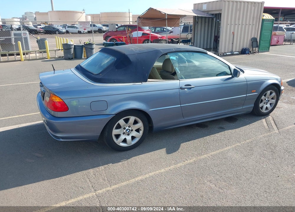 2001 BMW 325CI VIN: WBABS33471JY54981