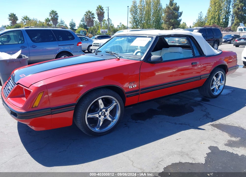 1984 FORD MUSTANG GLX VIN: 1FABP27M2EF184537