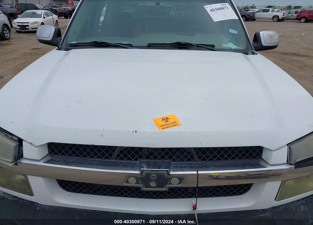 2004 CHEVROLET AVALANCHE 1500 VIN: 3GNEK12T54G332960