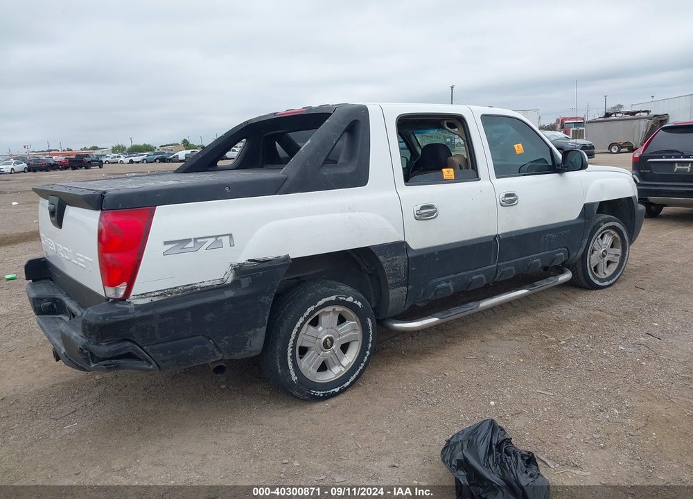 2004 CHEVROLET AVALANCHE 1500 VIN: 3GNEK12T54G332960