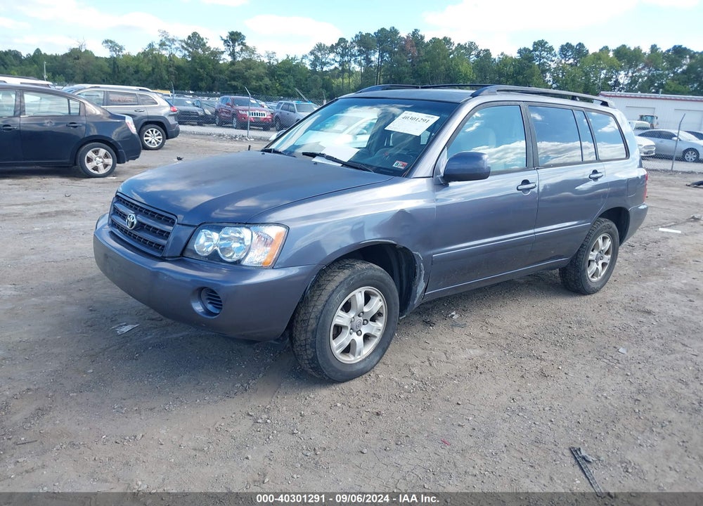 2001 TOYOTA HIGHLANDER V6 VIN: JTEHF21AX10030818