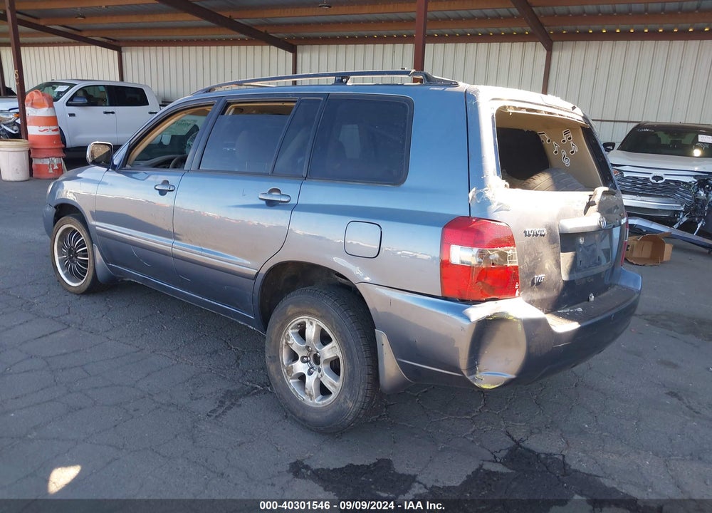 2005 TOYOTA HIGHLANDER V6 VIN: JTEGP21A150049613