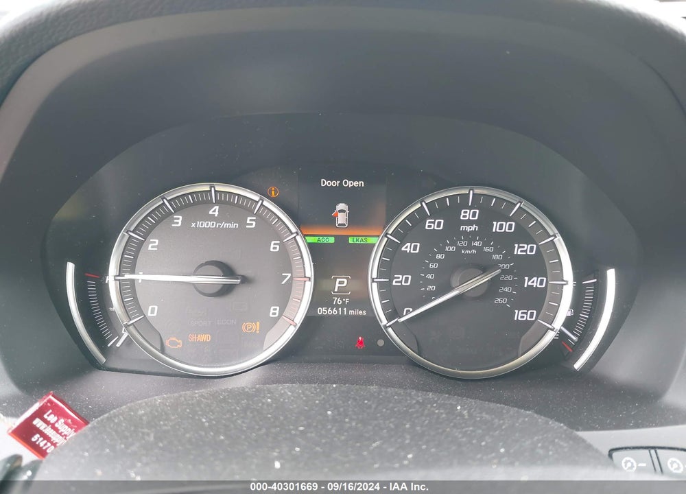 2020 ACURA MDX TECHNOLOGY PACKAGE VIN: 5J8YD4H58LL044847
