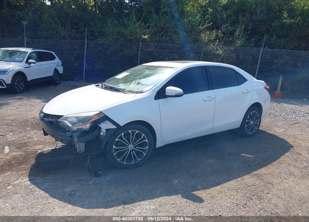 2016 TOYOTA COROLLA S PLUS VIN: 2T1BURHE3GC729952