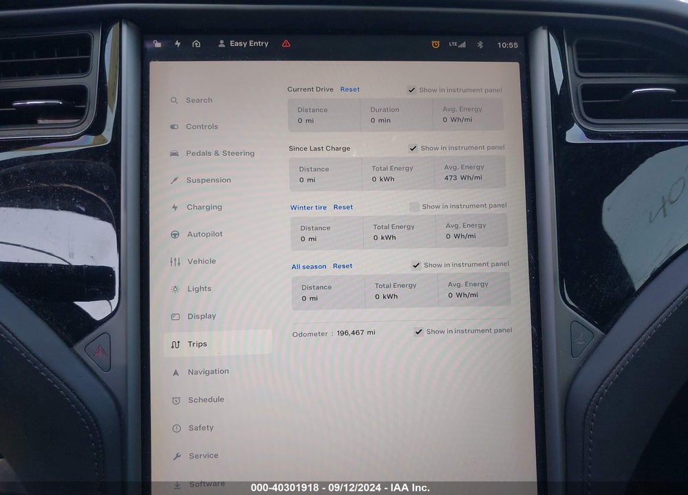 2018 TESLA MODEL S 100D/75D/P100D VIN: 5YJSA1E27JF275454