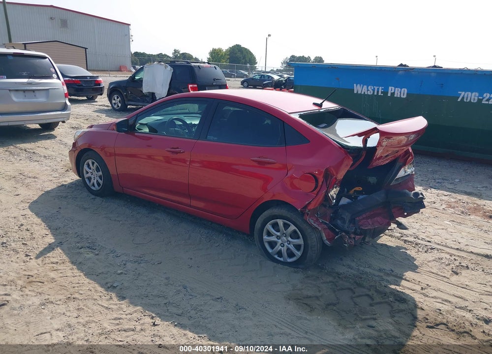 2013 HYUNDAI ACCENT GLS VIN: KMHCT4AE3DU558389