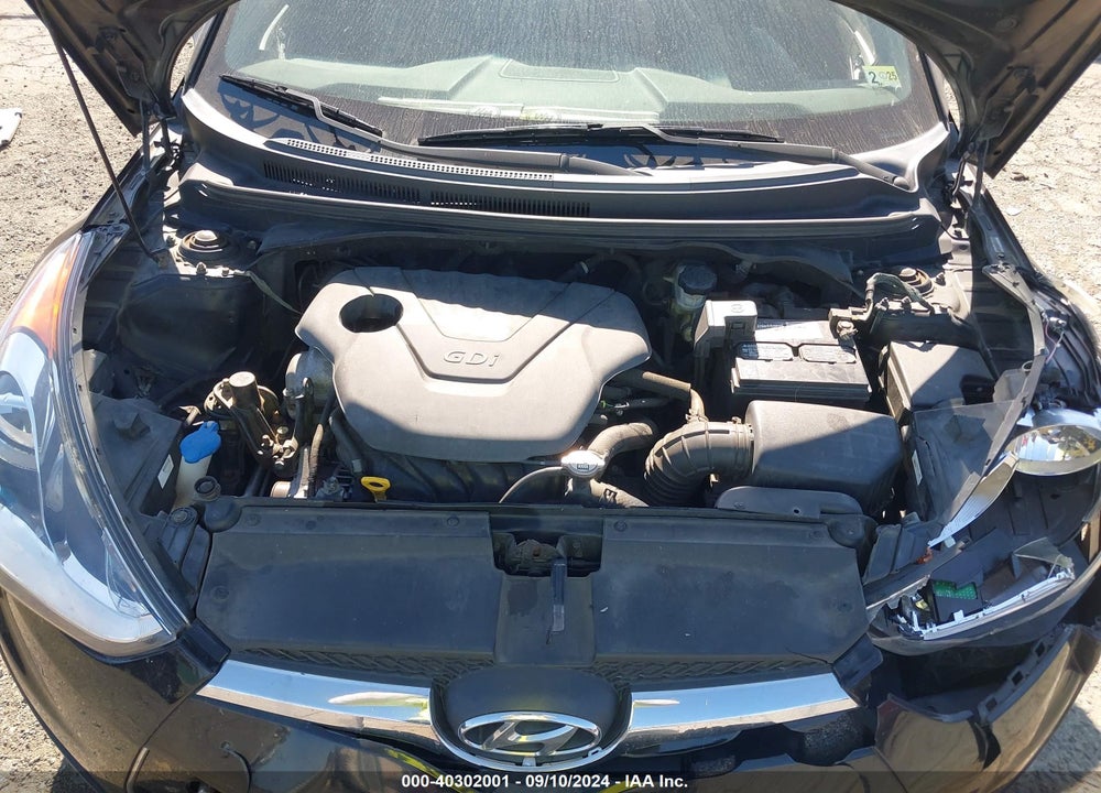 2013 HYUNDAI VELOSTER BASE W/GRAY VIN: KMHTC6AD6DU119416