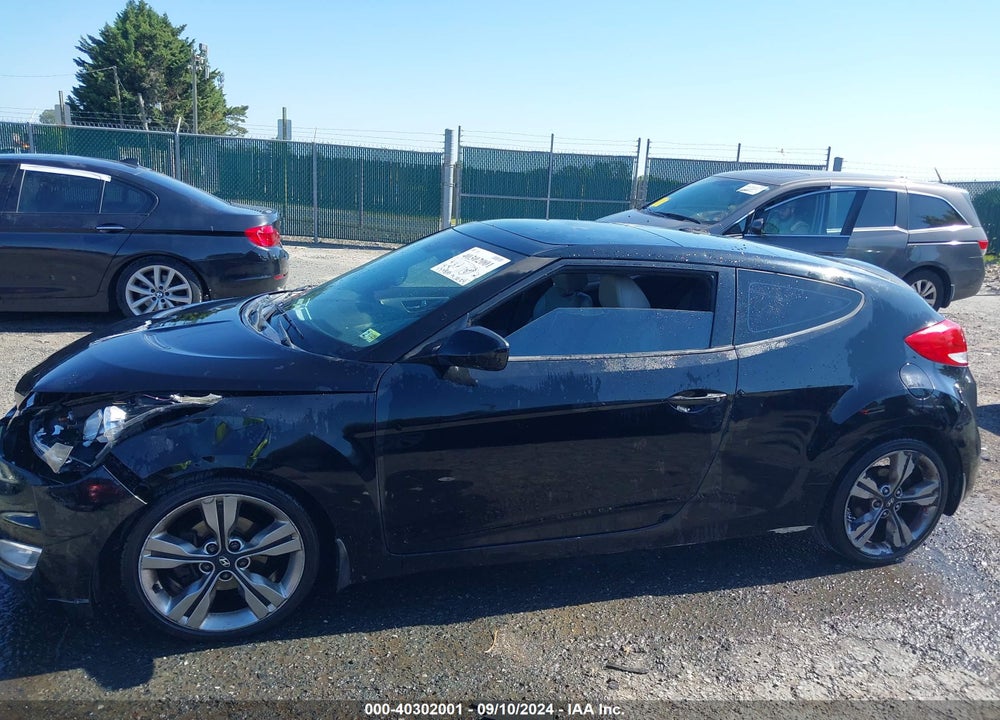 2013 HYUNDAI VELOSTER BASE W/GRAY VIN: KMHTC6AD6DU119416