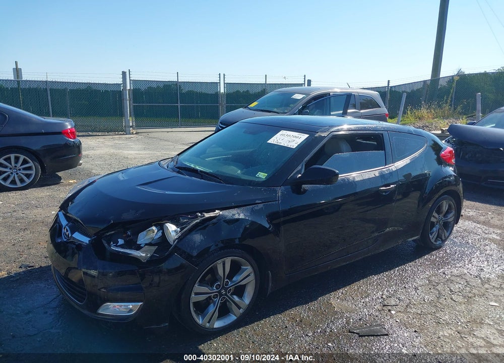 2013 HYUNDAI VELOSTER BASE W/GRAY VIN: KMHTC6AD6DU119416