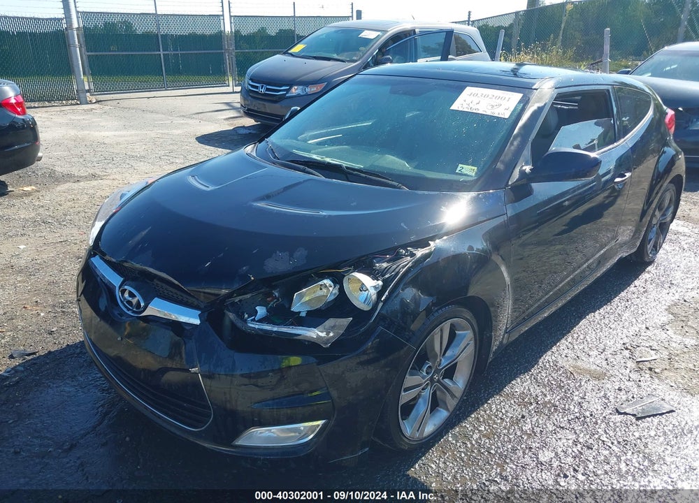 2013 HYUNDAI VELOSTER BASE W/GRAY VIN: KMHTC6AD6DU119416