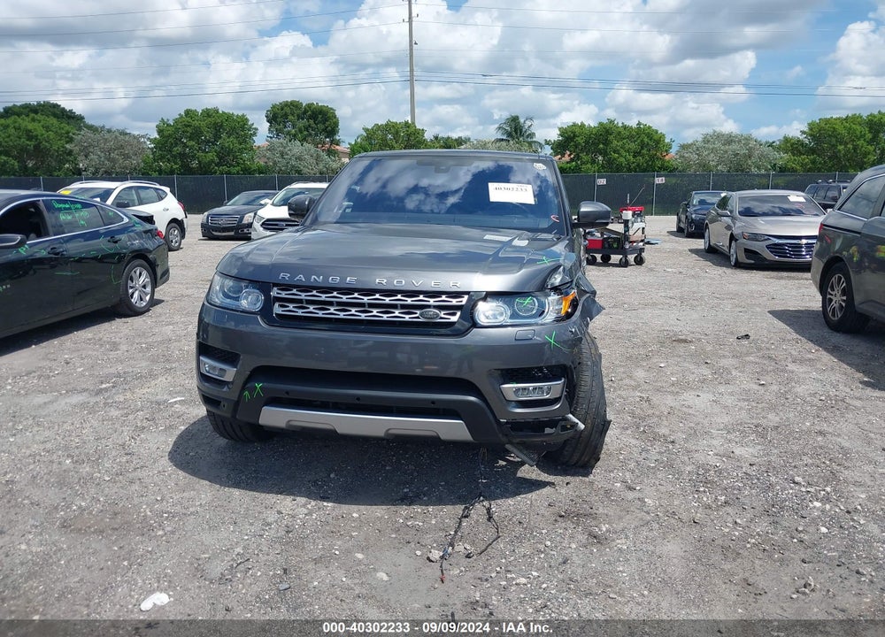2016 LAND ROVER RANGE ROVER SPORT 3.0L V6 SUPERCHARGED HSE VIN: SALWR2PF9GA647984