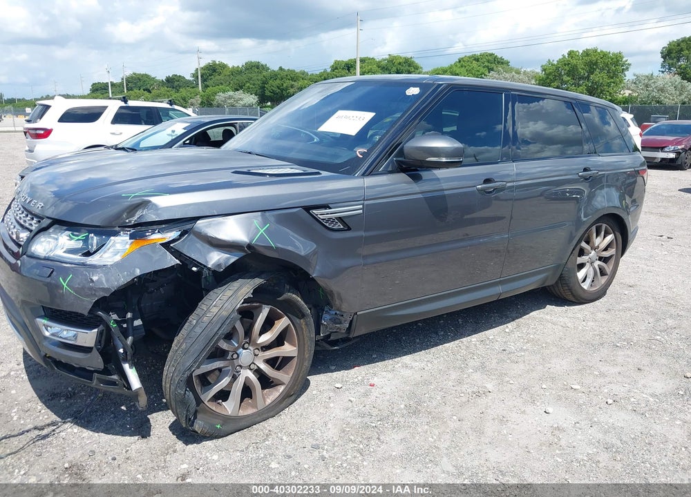 2016 LAND ROVER RANGE ROVER SPORT 3.0L V6 SUPERCHARGED HSE VIN: SALWR2PF9GA647984