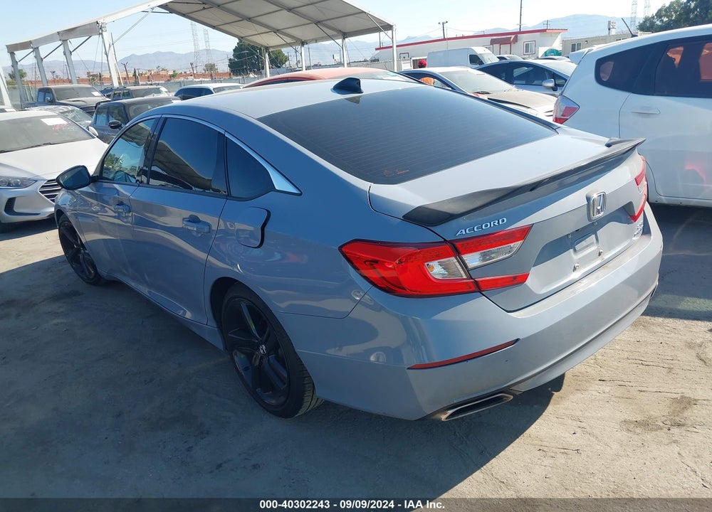 2021 HONDA ACCORD SPORT 2.0T VIN: 1HGCV2F37MA029654