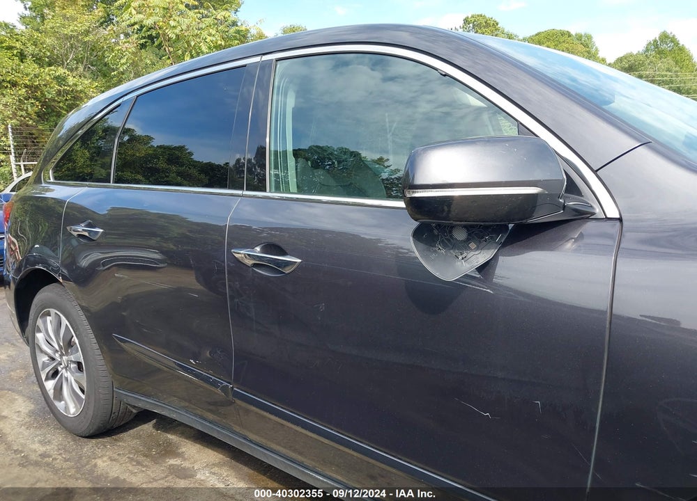 2014 ACURA MDX TECHNOLOGY PACKAGE VIN: 5FRYD4H48EB042736