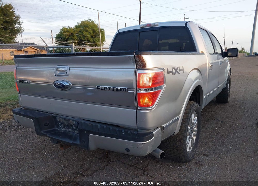2009 FORD F-150 PLATINUM VIN: 1FTPW14V69FB32294