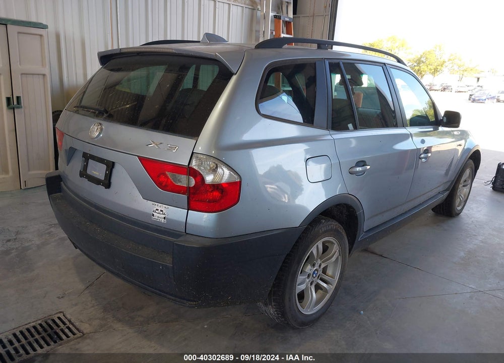 2005 BMW X3 3.0I VIN: WBXPA93455WD01601