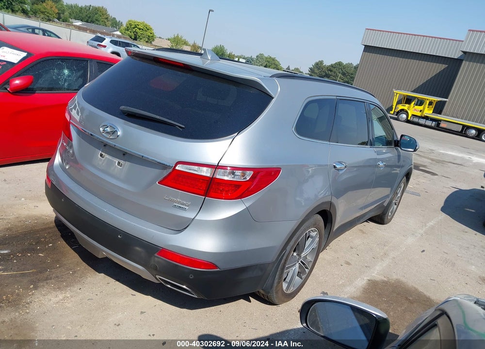 2016 HYUNDAI SANTA FE LIMITED VIN: KM8SR4HF0GU145567
