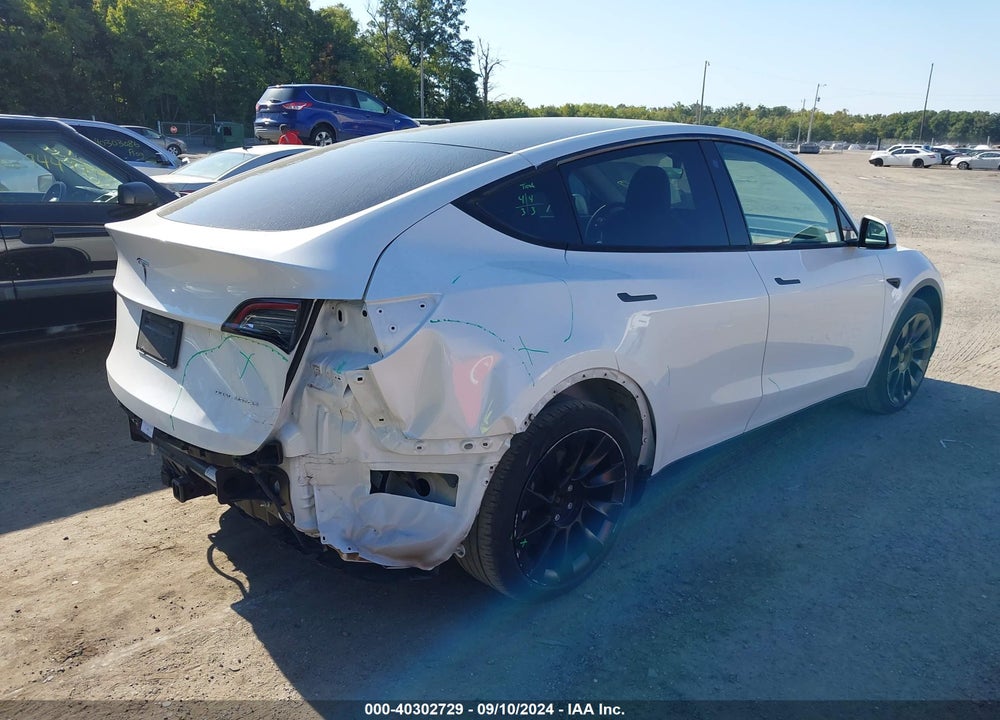 2021 TESLA MODEL Y LONG RANGE DUAL MOTOR ALL-WHEEL DRIVE VIN: 5YJYGDEE9MF191001
