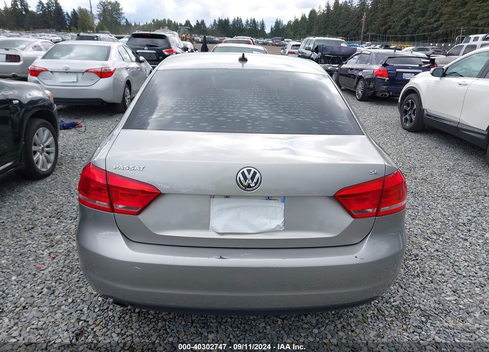2013 VOLKSWAGEN PASSAT 2.5L SE VIN: 1VWBP7A30DC001303