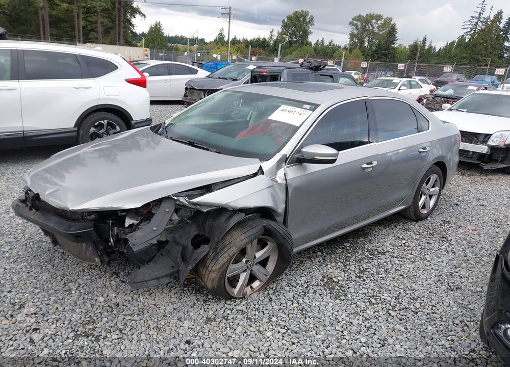 2013 VOLKSWAGEN PASSAT 2.5L SE VIN: 1VWBP7A30DC001303