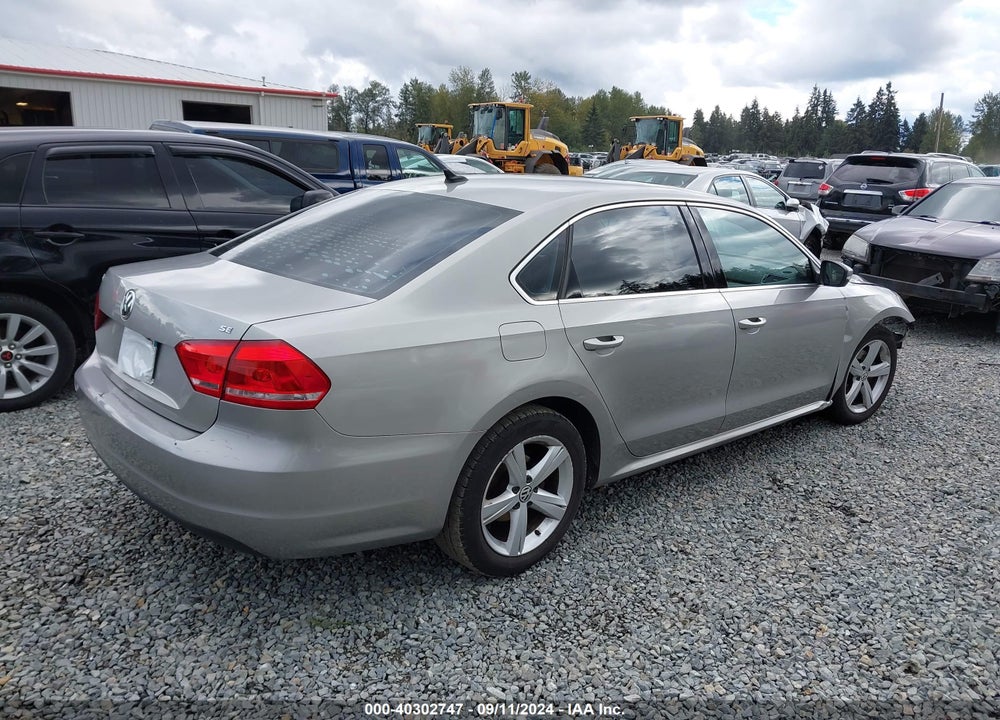 2013 VOLKSWAGEN PASSAT 2.5L SE VIN: 1VWBP7A30DC001303