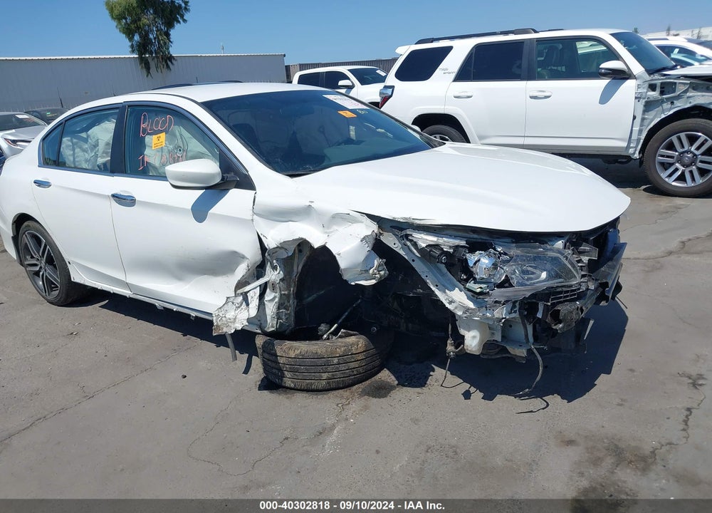 2016 HONDA ACCORD SPORT VIN: 1HGCR2F58GA085693