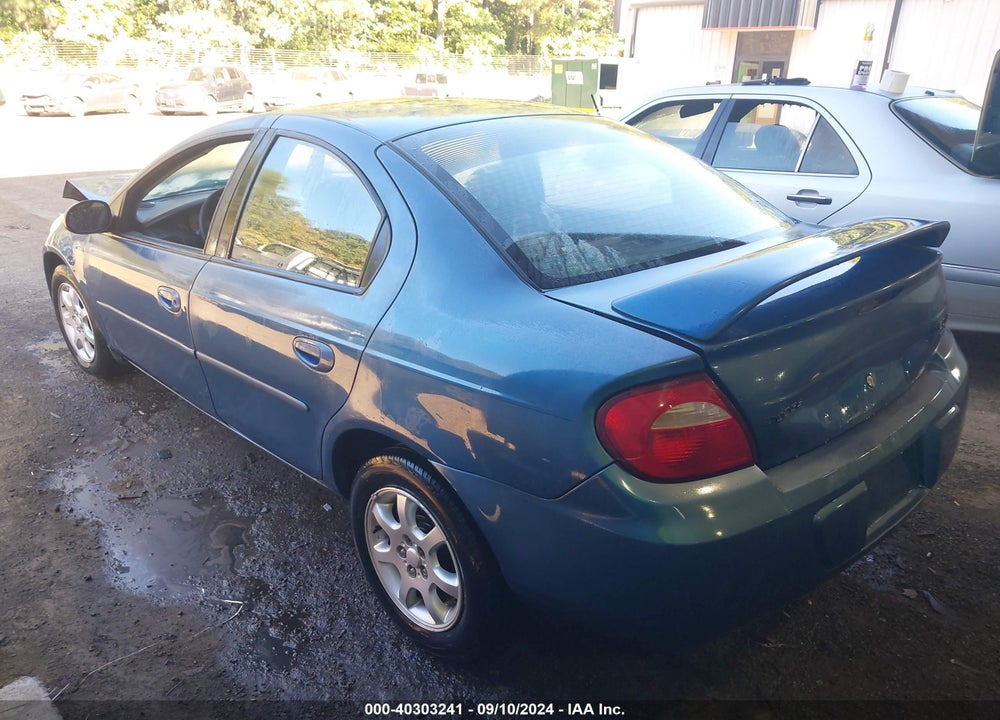 2003 DODGE NEON SXT VIN: 1B3ES56CX3D119655