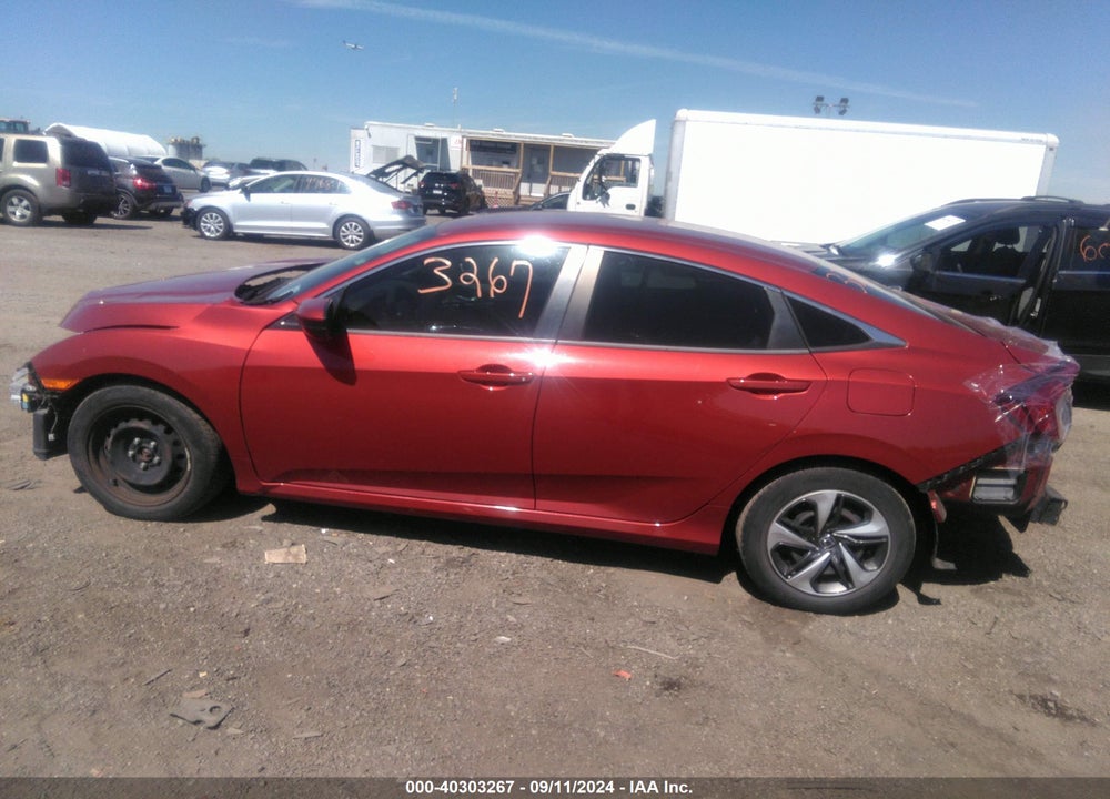 2019 HONDA CIVIC LX VIN: 19XFC2F63KE018348