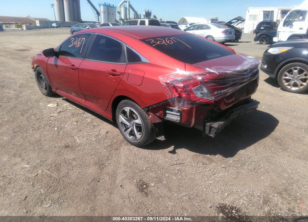 2019 HONDA CIVIC LX VIN: 19XFC2F63KE018348