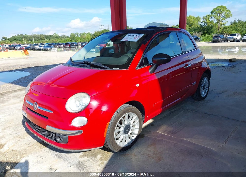 2013 FIAT 500C LOUNGE VIN: 3C3CFFER8DT593478