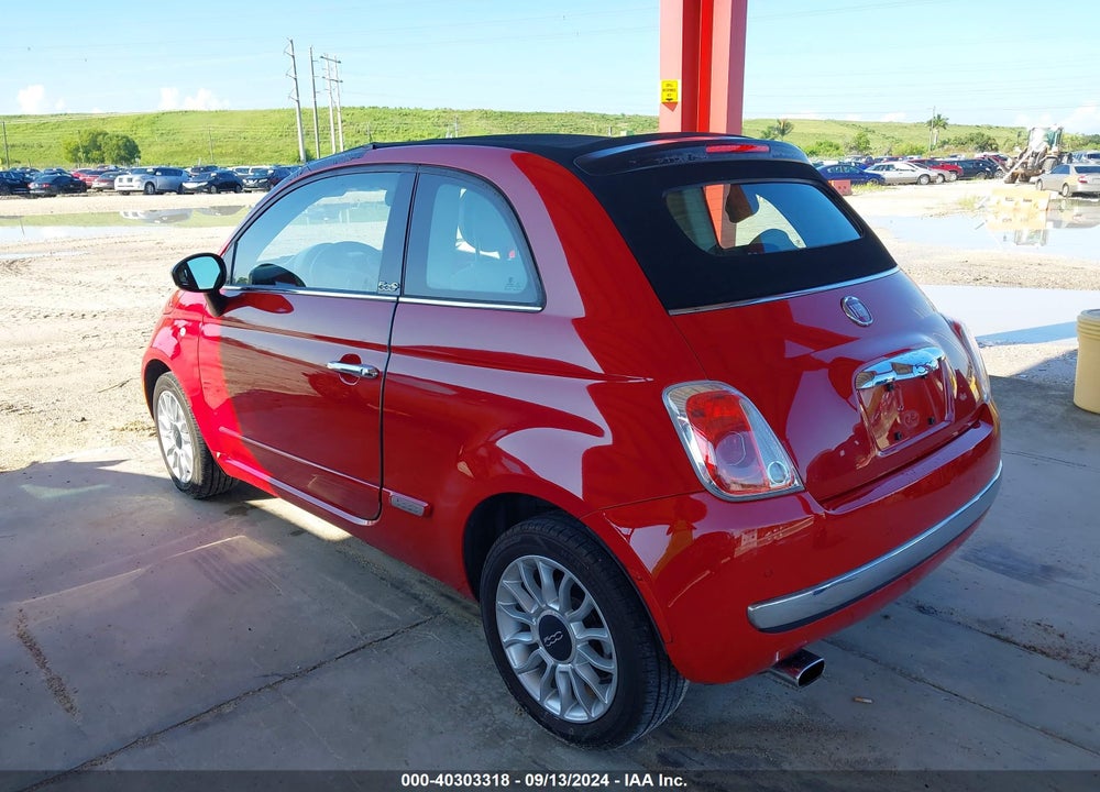 2013 FIAT 500C LOUNGE VIN: 3C3CFFER8DT593478