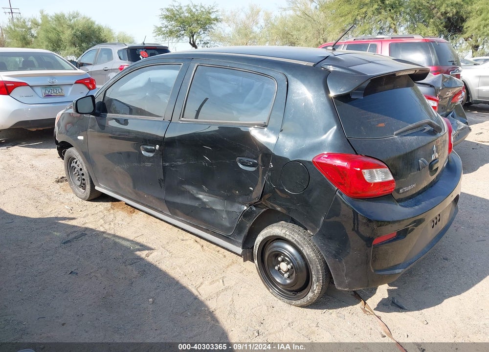 2019 MITSUBISHI MIRAGE ES VIN: ML32A3HJ9KH005645