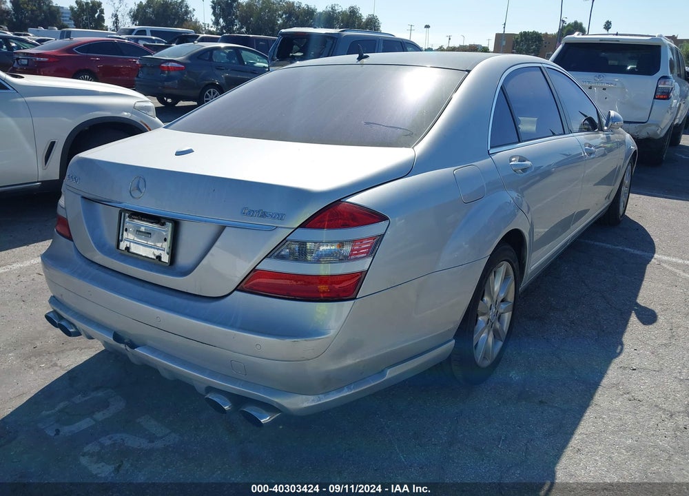 2007 MERCEDES-BENZ S 550 VIN: WDDNG71X57A046780