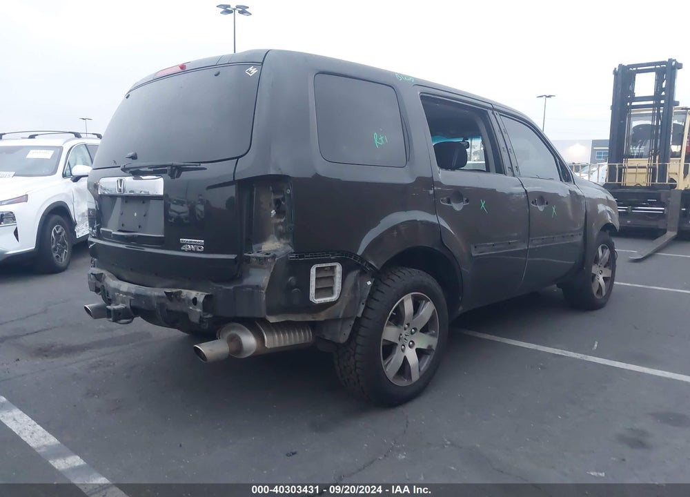2013 HONDA PILOT TOURING VIN: 5FNYF4H96DB070217