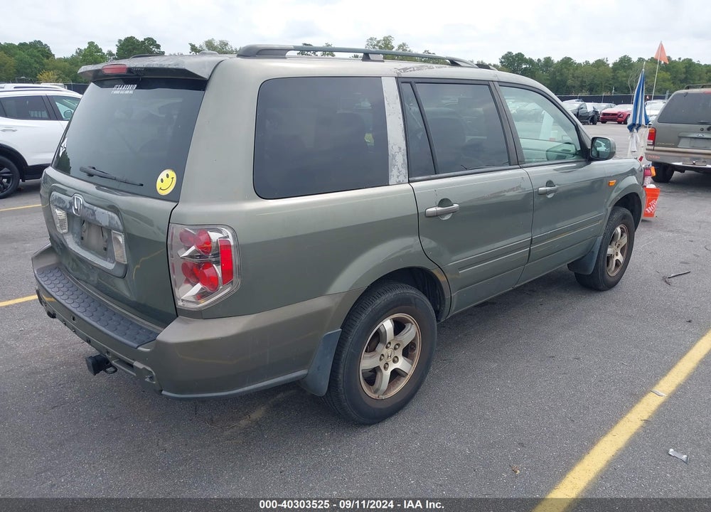 2007 HONDA PILOT EX-L VIN: 5FNYF28537B038881